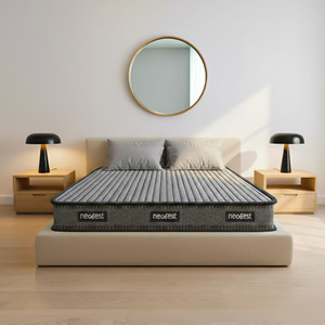 Neobest Orthopedic Memory Foam 3-Layer |Premium Knitted Fabric TapeEdge 6 inch Queen High Resilience (HR) Foam Mattress