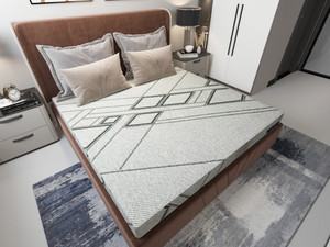 LayLuxury High-Density Support Mattress" 4 inch Queen High Density (HD) Foam Mattress