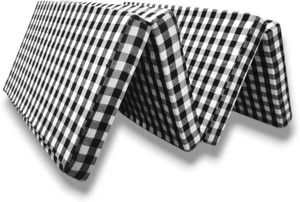 Atootfusion Black and White Foldable Single Bed Floor EP Mattress 2 - Inch inch Single EPE Foam Mattress