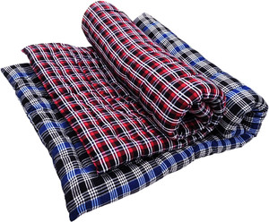 ARSH Combo Blue & Red Soft Cotton Gadda for Bed 3x6 Foldable Mattress 3 inch Single Cotton Mattress