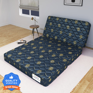Flipkart Perfect Homes Rio Three Folding/Travel Mattress 5 inch Double High Density (HD) Foam Mattress