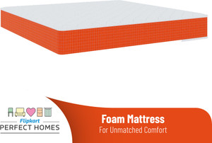 Flipkart Perfect Homes Trio Medium Soft & Hard | 6 inch Single High Density (HD) Foam Mattress