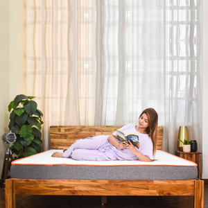 COIRFIT 7-Zone Dual & Hard and Soft 4 inch Single High Resilience (HR) Foam Mattress