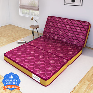 Flipkart Perfect Homes Magix Three Folding/Travel Mattress 5 inch Single High Density (HD) Foam Mattress