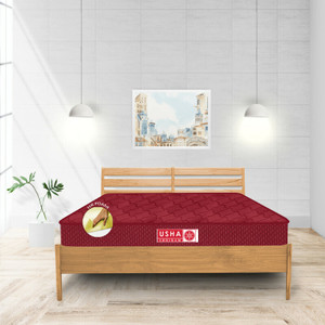 Usha Shriram VITALZ Orthopedic at FACTORY RATE 4 inch Double High Resilience (HR) Foam Mattress