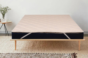 SPRINGTEK 2 inch (5.08 cm) King Size Memory Foam Waterproof Mattress Topper