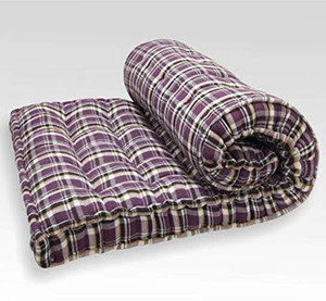 Deevine Craft Foldable Box Cotton Mattress Multicolor 5 Inches Thick 5 inch Single Cotton Mattress