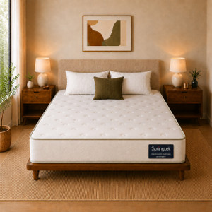 SPRINGTEK Supenova Orthoapedic Natural Latex Memory Foam 6 inch Single High Resilience (HR) Foam Mattress