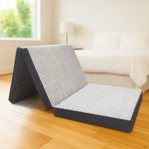 Rhythm Lite Tri-fold Foam Mattress For Floor 3 inch Single High Resilience (HR) Foam Mattress