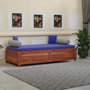 WOODTREND Sheesham Solid Wood Diwan Bed with Storage | Single Box Bed for Living Room Solid Wood Single Box Bed