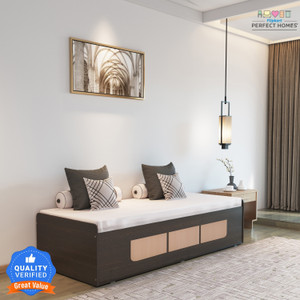 Flipkart Perfect Homes Quintus Engineered Wood Single Box Bed, 186 cm x 80.7 cm (6.1 ft x 2.65 ft)
