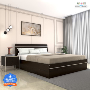 Flipkart Perfect Homes Birmingham Engineered Wood Queen Bed, 1980 mm x 157 cm (64.96 ft x 5.15 ft)