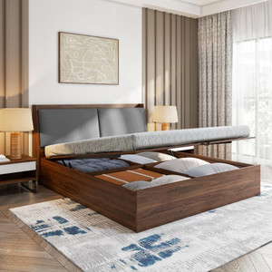 Wakefit Mars Engineered Wood King Hydraulic Bed, 220 cm x 190 cm (7.22 ft x 6.23 ft)