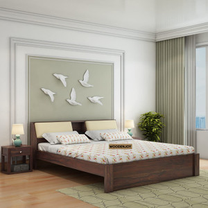 WOODENJOY Sheesham Wood King Bed/Wooden Cot/Wooden Bed Without Storage Bed For Bedroom Solid Wood King Bed