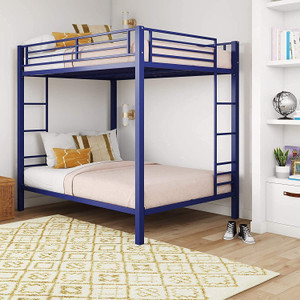 Authentic Handicraft Bunk Bed Frame for Kids|| Wood Twin Over Twin Bunk Bed with Ladder Metal Single Bed, 127 cm x 165.1 cm (4.17 ft x 5.42 ft)