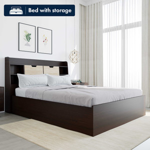 Nilkamal RIVA With Storage Engineered Wood Queen Box Bed, 221.5 cm x 162 cm (7.27 ft x 5.31 ft)