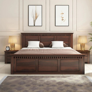 Flipkart Perfect Homes A beautiful Kuber king size bed with storage for living room sheesham wood cot Solid Wood King Box Bed, 208.28 cm x 190.5 cm (6.83 ft x 6.25 ft)
