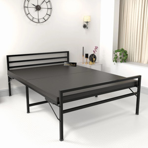 हनीटच Jasper Folding Double Bed with Mattress | No Assembly Required | बेड