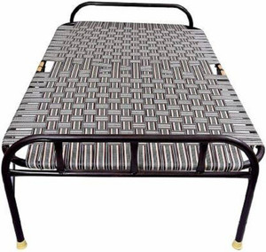 COMFORT Creation 2 In 1 Niwar With Free Extras Shoe Base Used For Sleeping Indoor-Outdoor Purpose Metal Queen Bed, 182.88 cm x 106.68 cm (6.0 ft x 3.5 ft)
