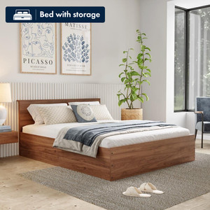 Wakefit Taurus Engineered Wood Queen Box Bed, 200 cm x 150 cm (6.56 ft x 4.92 ft)