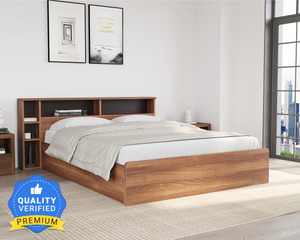 Nilkamal Torrie With Storage Engineered Wood Queen Box Bed, 218.3 cm x 180.3 cm (7.16 ft x 5.92 ft)