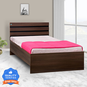 Delite Kom Cocoa Engineered Wood Single Bed