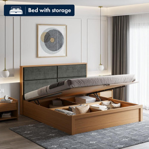 Wakefit Eclipse Engineered Wood King Hydraulic Bed, 216.3 cm x 191.9 cm (7.1 ft x 6.3 ft)
