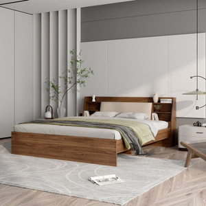 Wakefit Leo Engineered Wood King Bed, 223 cm x 191 cm (7.32 ft x 6.27 ft)