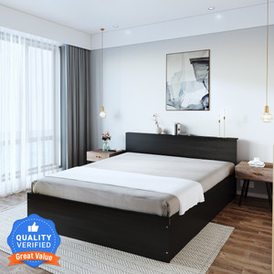 Flipkart Perfect Homes Elysian Engineered Wood Queen Box Bed