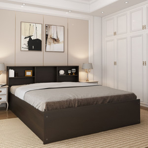 Flipkart Perfect Homes Opus Engineered Wood Queen Box Bed, 213 cm x 162.3 cm (6.99 ft x 5.32 ft)