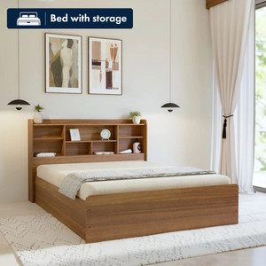 neuspace Sydney Engineered Wood King Box Bed, 221 cm x 194 cm (7.25 ft x 6.36 ft)