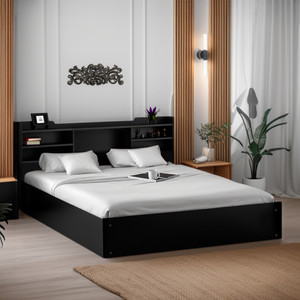 Trevi Bolton 2.0 Cot With Storage (3 Years Warranty) Engineered Wood Queen Box Bed