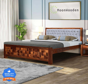 Flipkart Perfect Homes Solid Wood King Bed