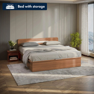 Interio by Godrej Juno Engineered Wood Queen Box Bed, 204 cm x 152.4 cm (6.69 ft x 5.0 ft)