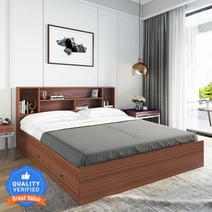 Flipkart Perfect Homes Capella Engineered Wood Queen Drawer Bed, 162.5 cm x 216.7 cm (5.33 ft x 7.11 ft)