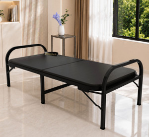 HoneyTouch Atlas Folding Bed Single with Mattress | No Assembly Required | Metal Single Bed, 183 cm x 76 cm (6.0 ft x 2.49 ft)