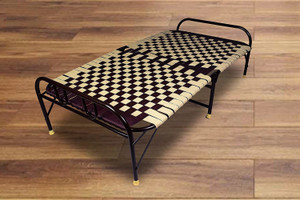 COMFORT Creation 2 In 1 Niwar With Free Extras Shoe Base Used For Sleeping Indoor-Outdoor Purpose Metal Queen Bed, 182.88 cm x 106.68 cm (6.0 ft x 3.5 ft)