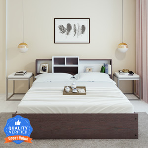 CARLTON LONDON Symphony Engineered Wood Queen Hydraulic Bed