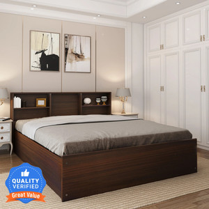 Flipkart Perfect Homes Opus Engineered Wood King Box Bed, 212.8 cm x 192.7 cm (6.98 ft x 6.32 ft)