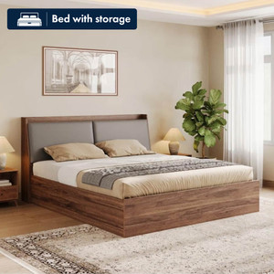 Wakefit Mars Engineered Wood King Hydraulic Bed, 220 cm x 190 cm (7.22 ft x 6.23 ft)