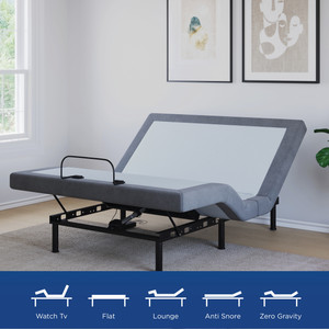 Nilkamal SLEEP Matrix Recliner Metal King Bed, 198 cm x 184 cm (6.5 ft x 6.04 ft)