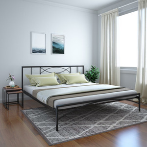 Nilkamal Ursa Metal King Bed, 207 cm x 189 cm (6.79 ft x 6.2 ft)