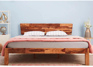 Wakefit Auriga Sheesham Solid Wood King Bed, 212.09 cm x 187.96 cm (6.96 ft x 6.17 ft)