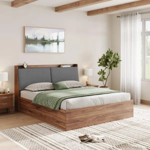 Wakefit Mars Engineered Wood King Box Bed, 220 cm x 190 cm (7.22 ft x 6.23 ft)