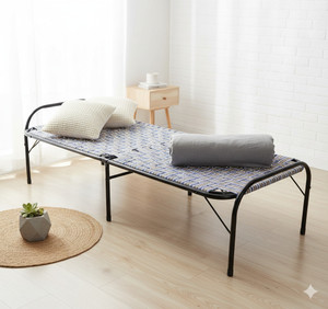BCF Bamboo Craft Metal Double Bed, 75 cm x 180 cm (2.46 ft x 5.91 ft)