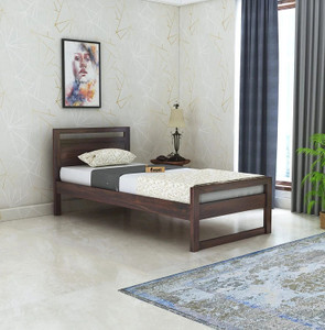 Ganpati Arts Sheesham Wood Rio Bed/Wooden Single Cot For Home/Without Storage Single Bed Solid Wood Single Bed, 203.2 cm x 96.52 cm (6.67 ft x 3.17 ft)