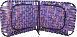 KANEKARTS Portable Folding Iron Bed For Sleeping, Guest & Camping with Metal Frame Metal Single Bed