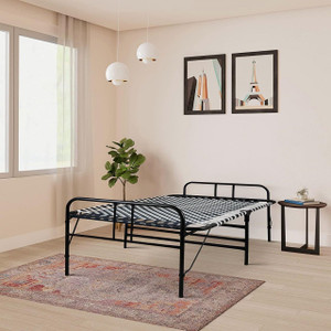SOUTH WHALES - Trust Never Sinks Foldable Bed Portable Single Folding Bed Niwar Charpai Khatiya Bed for Sleeping Metal Single Bed