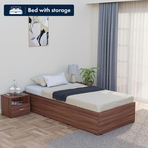 Aspirata Furniture Wooden Single Bed/Cot With Box Storage for Livingroom/Drawing room/Bedroom Engineered Wood Single Box Bed, 94 cm x 200 cm (3.08 ft x 6.56 ft)