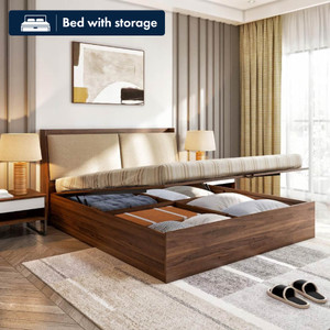 Wakefit Mars Engineered Wood King Hydraulic Bed, 220 cm x 190 cm (7.22 ft x 6.23 ft)